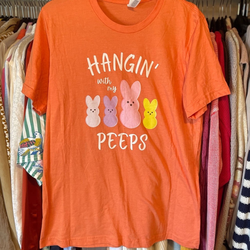 Orange 'Hangin' with my Peeps' T-Shirt